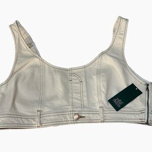 Upcycled crop top by wild fable